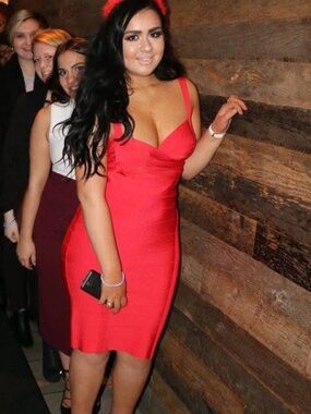 bebe Red Bodycon 2 piece skirt set